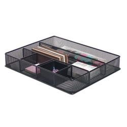 Office Depot® Brand Mesh Large Drawer Organizer, Black