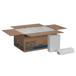 Pacific Blue Select® by GP PRO, 1-Ply, C-Fold Paper Towels, 10.1" X 12.7", White, 200 Sheets per Pack, 12 Packs Per Case