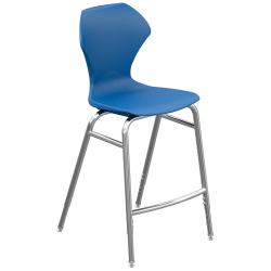 Marco Group™ Apex™ Apex Series Adjustable Stool, Blue/Chrome