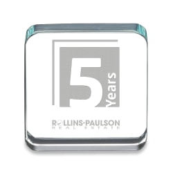Custom Bramalea Award, 2-1/2" x 2-1/2", Clear