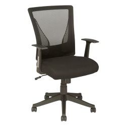 Realspace® Radley Mesh Mid-Back Task Office Chair, Black, BIFMA Compliant