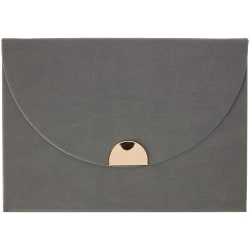 Markings by C.R. Gibson® Leatherette Journal With Magnet, 5-1/2" x 8-1/2", College Ruled, 256 Pages (128 Sheets), Black